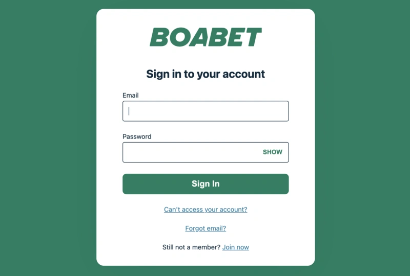 Boabet Login